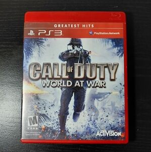 Playstation 3 Call Of Duty World At War Game With Manual And Case.